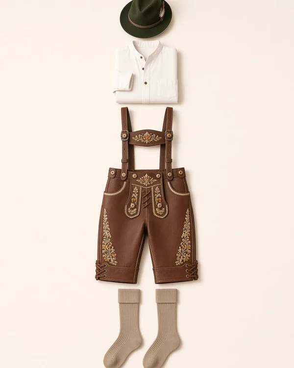Ostrach Chestnut Bundhosen Outfit Set