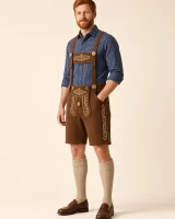 Man in the Wertach outfit set, three-quarter side view